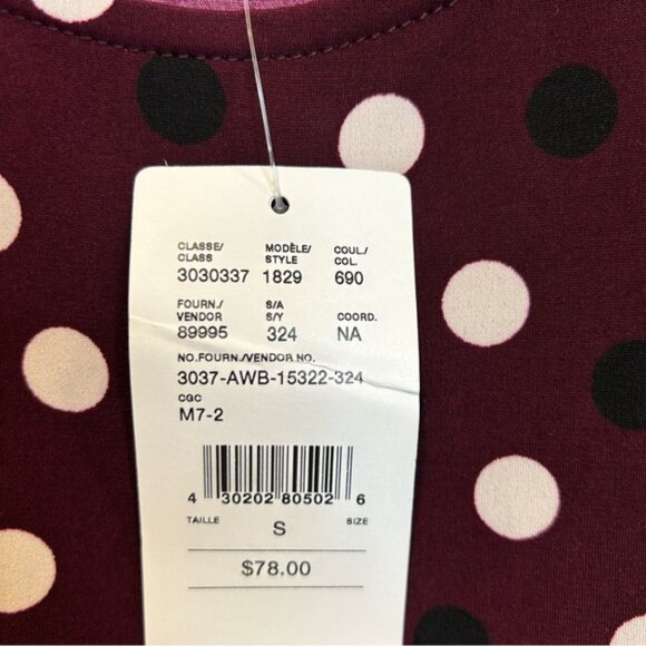 LAURA Polka Dot Elbow Sleeve Top Porto - Picture 6 of 8